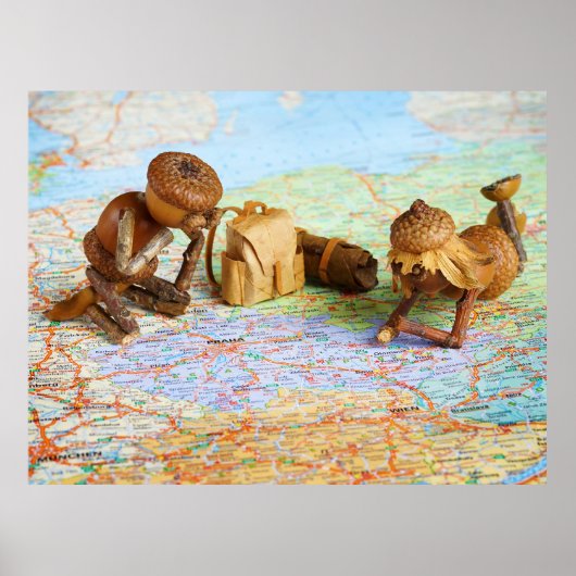 Acorn Elves planen ein Ausflugsplaner Poster (Vorne)