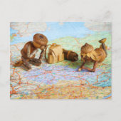 Acorn Elves planen eine Reise Postkarte (Vorderseite)