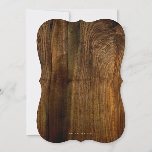 Acorn Erntedank Einladung (Rückseite)