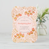 Acorn Erntedank Einladung (Stehend Vorderseite)