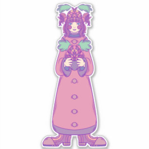 Acorn Girl Aufkleber