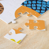 Acorn Herbst: Vintages Blattmuster. Puzzle (Seite)