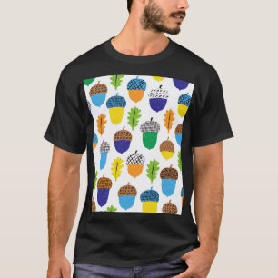 Acorn Herbst: Vintages Blattmuster. T-Shirt