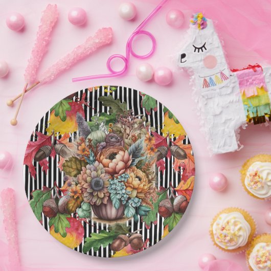 Acorn ist im Herbst Pappteller (Party)