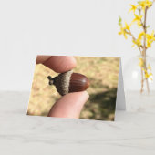 Acorn Karte (Gelbe Blume)