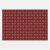 Acorn Line Art Muster Geschenkpapier Set (Vorderseite 3)