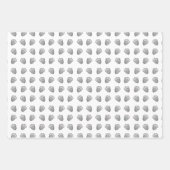 Acorn Line Art Muster Geschenkpapier Set (Vorderseite 2)