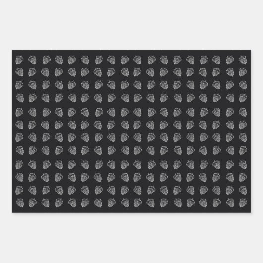 Acorn Line Art Muster Geschenkpapier Set (Vorderseite)
