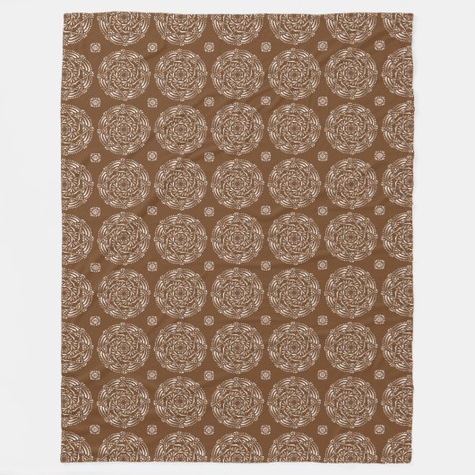 Acorn Mandala Fleecedecke (Vorderseite)