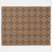 Acorn Mandala Fleecedecke (Vorderseite (Horizontal))