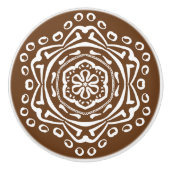 Acorn Mandala Keramikknauf (Vorderseite)
