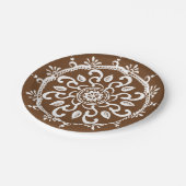 Acorn Mandala Pappteller (Schrägansicht)