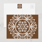Acorn Mandala Postkarte (Vorne/Hinten)