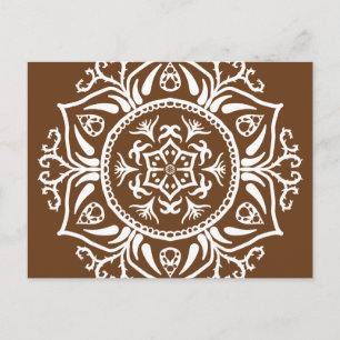 Acorn Mandala Postkarte
