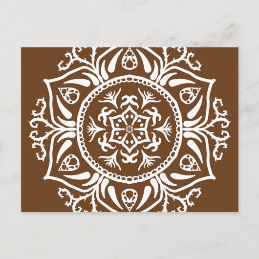 Acorn Mandala Postkarte (Vorderseite)