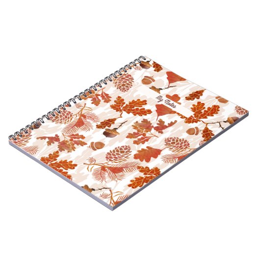 Acorn-Muster-Notebook Notizblock (Linke Seite)