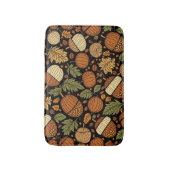 Acorn Pattern Harvest Day Bath Mat Badematte (Vorderseite Vertikal)