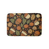Acorn Pattern Harvest Day Bath Mat Badematte (Vorderseite)