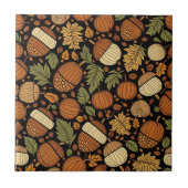 Acorn Pattern Harvest Day Keramik Tile Fliese (Vorderseite)