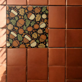Acorn Pattern Harvest Day Keramik Tile Fliese