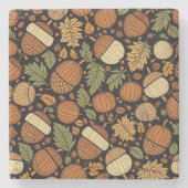 Acorn Pattern Harvest Day Untersetzer (Vorderseite)