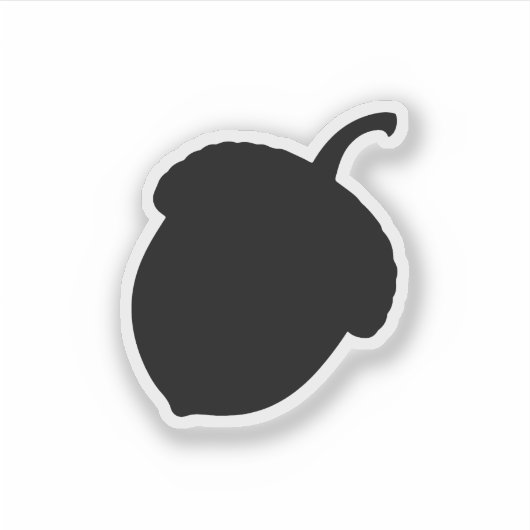 Acorn Silhouette Aufkleber (Vorderseite)