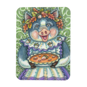 ACORN & SQUASH PIE AUS LIEBE, SCHWEINKOPF-MAGNET MAGNET