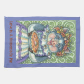 ACORN & SQUASH PIE, ERNTEDANK PIG KÜCHENSTADT GESCHIRRTUCH (Horizontal)