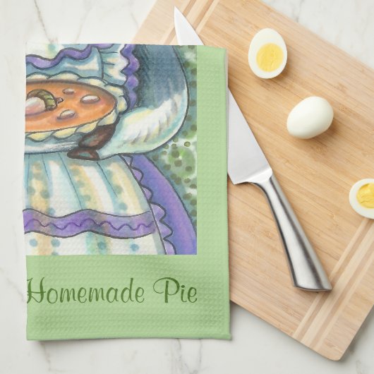 ACORN & SQUASH PIE, ERNTEDANK PIG KÜCHENSTADT GESCHIRRTUCH (Viertel Falte)