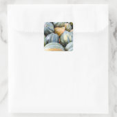Acorn Squash Quadratischer Aufkleber (Tasche)