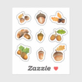Acorn Stickers Aufkleber (Blatt)