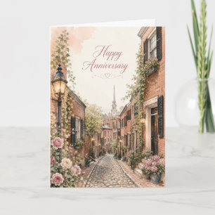 Acorn Street Jubiläums-Liebeskarte Karte