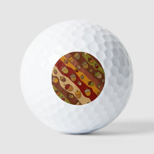 Acorn Stripes-Muster Golfball (Vorderseite)