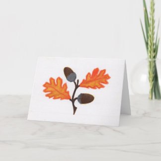Acorn Thanksgiving Card Feiertagskarte