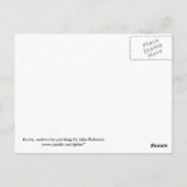 Acorn und Blume Postkarte (Rückseite)