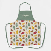 Acorn und Herbstlaub Schürze (Vorderseite)