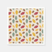 Acorn und Herbstlaub Serviette (Vorderseite)