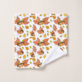 Acorn und Herbstleaves Badhandtuch Set (Waschlappen)