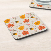 Acorn- und Multicolor-Blätter Getränkeuntersetzer (Linke Seite)