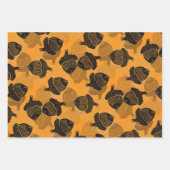 Acorn Woodblock Geschenkpapier Set (Vorderseite 2)