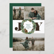 Acorn Wreath 3 Foto Weihnachtsferien - Flat Card