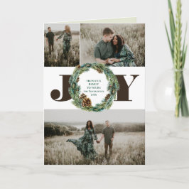 Acorn Wreath 3 Foto Weihnachtskarte Einladung
