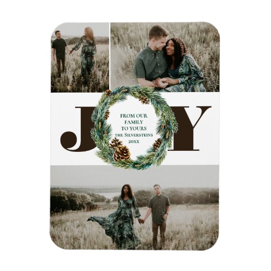 Acorn Wreath Weihnachtsfeiertag Magnet (Vertikal)