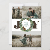 Acorn Wreath Weihnachtsfeiertag Magneteinladung (Vorderseite)