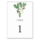 Acorn-Zweig - Hochzeitsfeier - Tischnummer (Rückseite)
