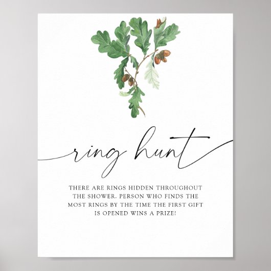 Acornbaum - Ringjagd Brautparty Poster (Vorne)