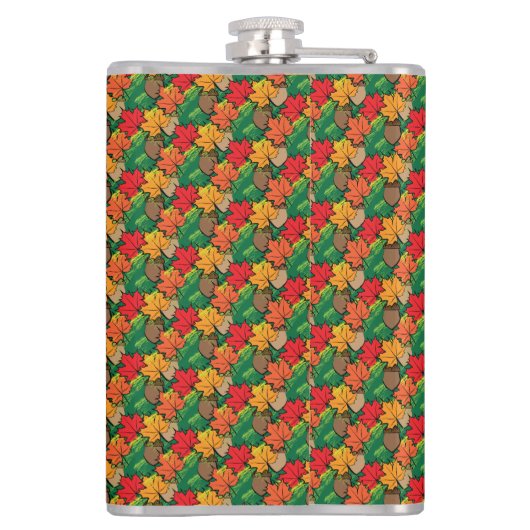 Acorne und Blätter III Flachmann (Rückseite)