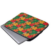 Acorne und Blätter III Laptopschutzhülle (Vorne Knopf)