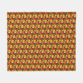 Acorne und Blätter IV Fleecedecke (Vorderseite (Horizontal))