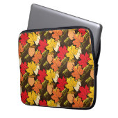 Acorne und Blätter IV Laptopschutzhülle (Vorderseite Links)